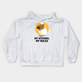 My Kitchen, My rules Capybara Chef Kids Hoodie